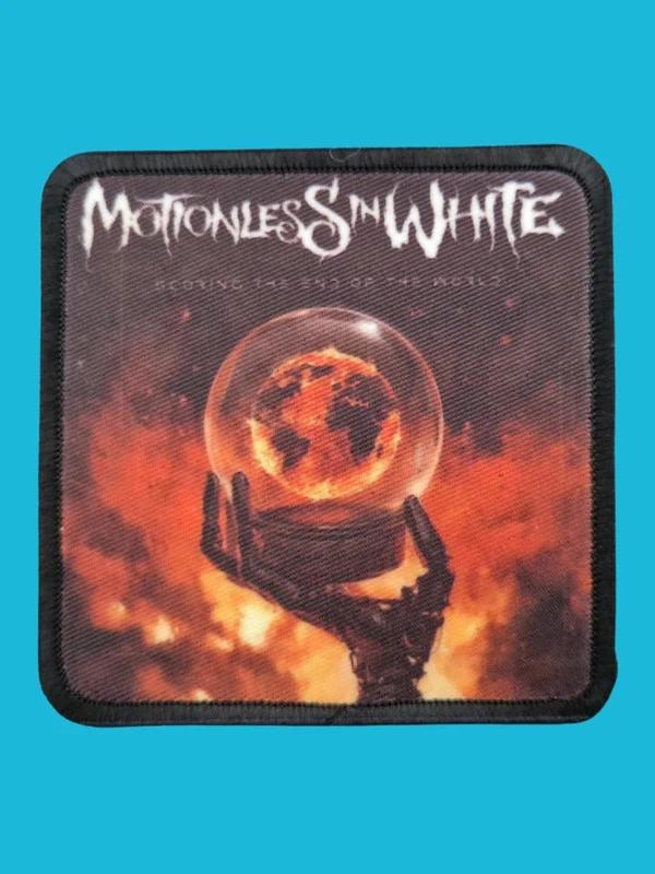 Patch Motionless in White - Scoring the End of the World - Imprimé - Carré de 7,5 x 7,5 centimètres